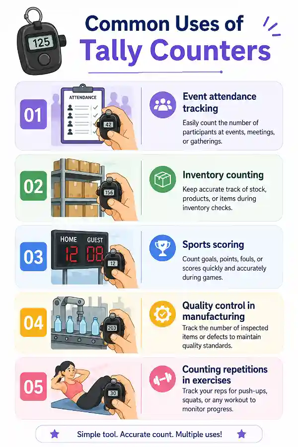 Common uses of Tally Counter