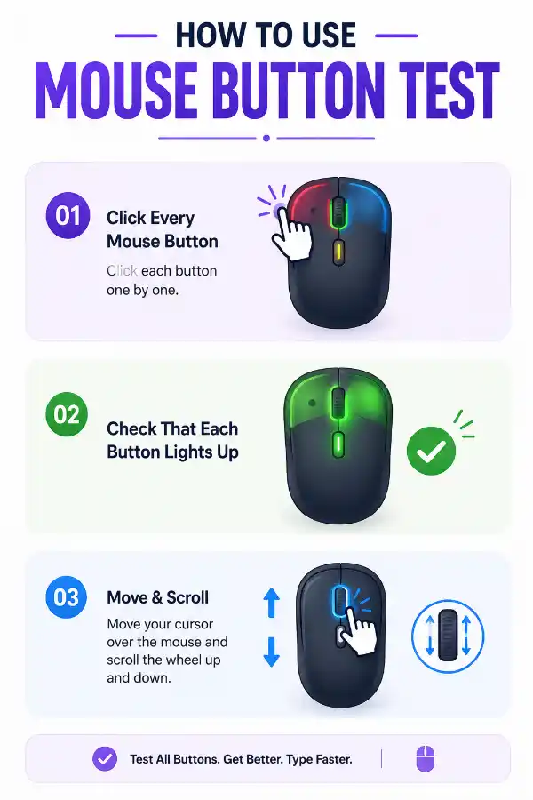 How to use the Mouse Button Test tool