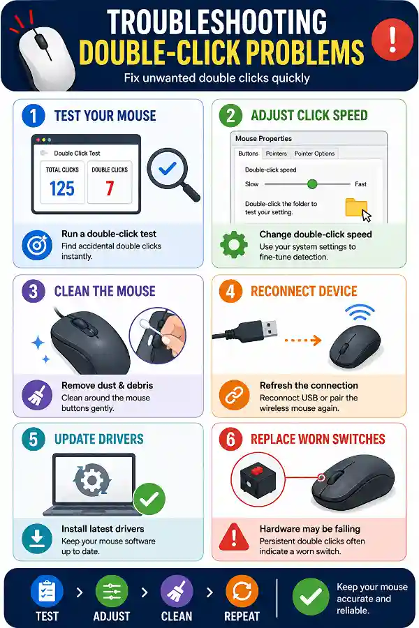 Troubleshooting double click problems