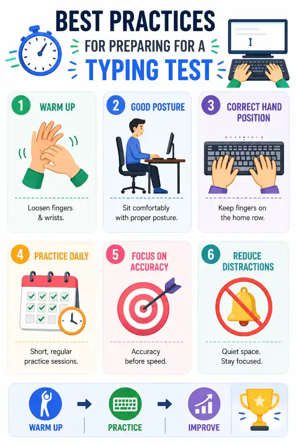 Best practices for Typing Test